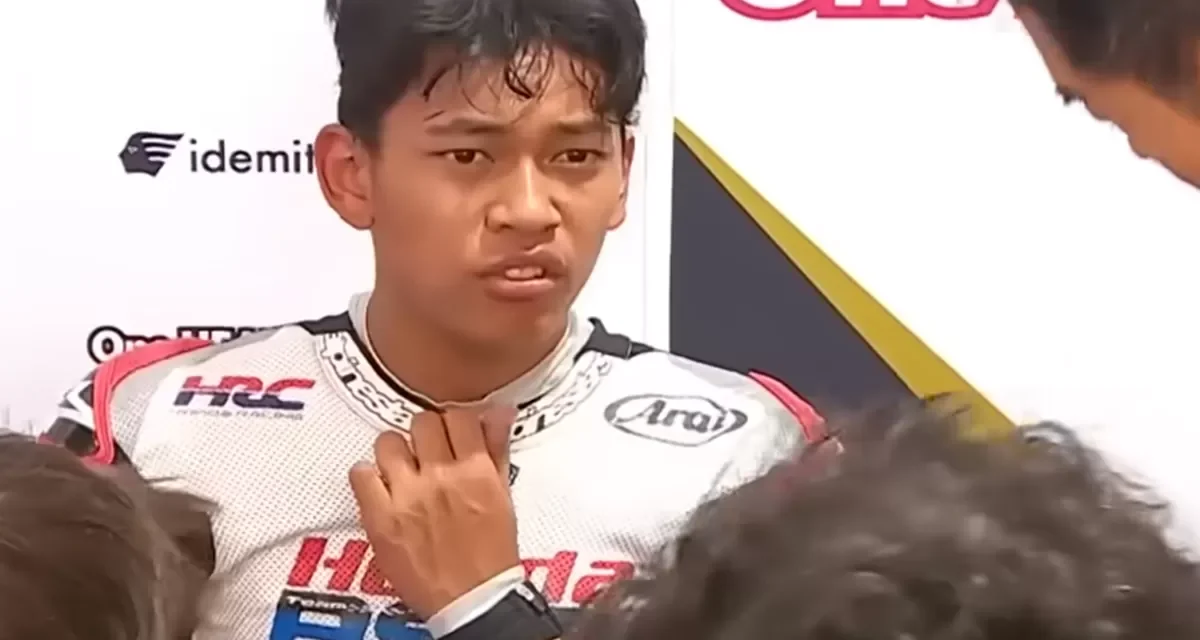 Nasib Sial Di Sirkuit, Veda Ega Pratama Terjatuh Dan Gagal Finis