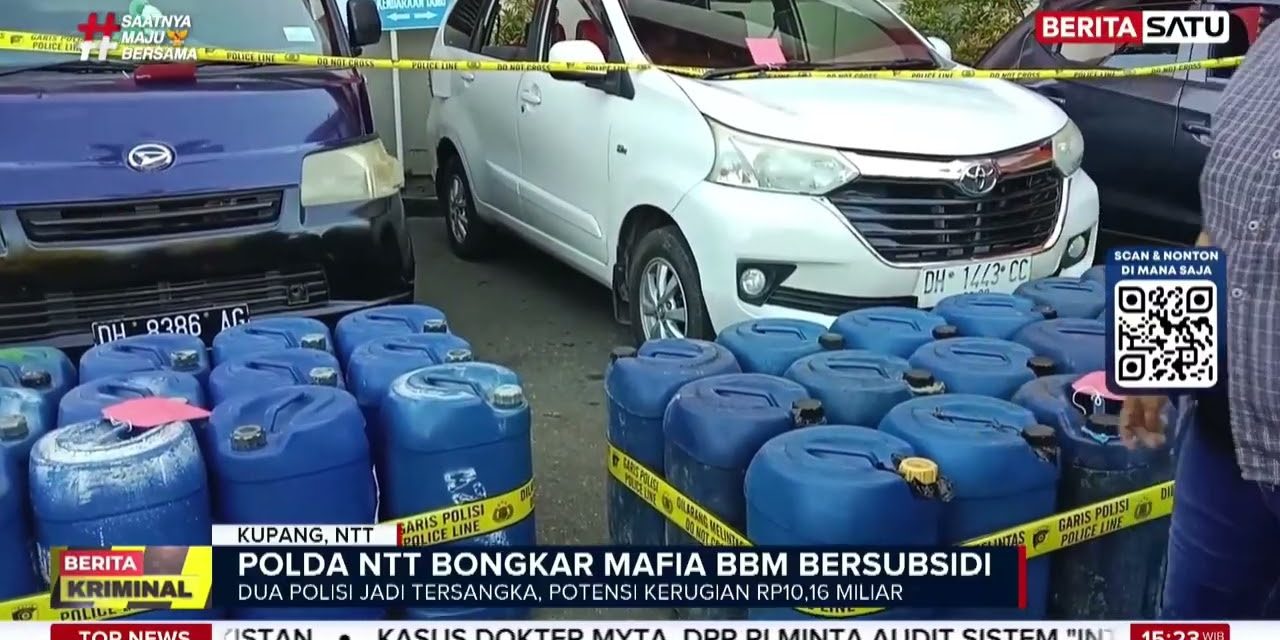 Polisi Bongkar Dugaan Penimbunan BBM Oleh Guru Di NTT