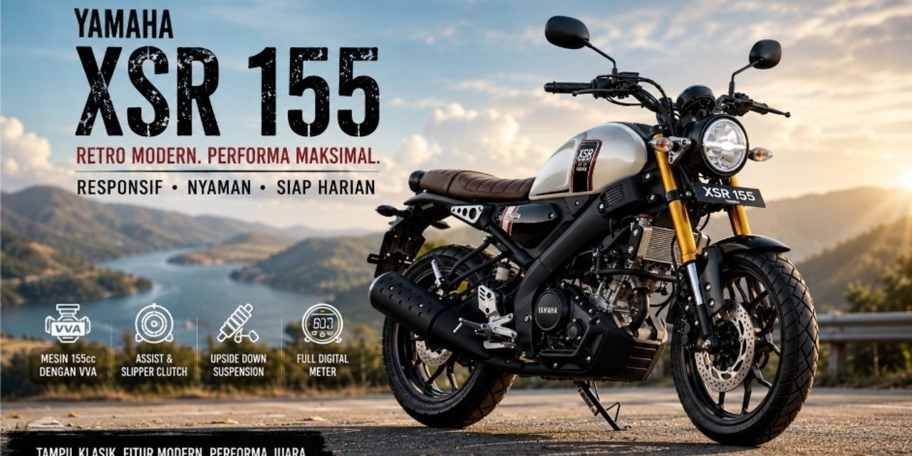 Yamaha XSR 155 Motor Bergaya Retro Dengan Teknologi Modern
